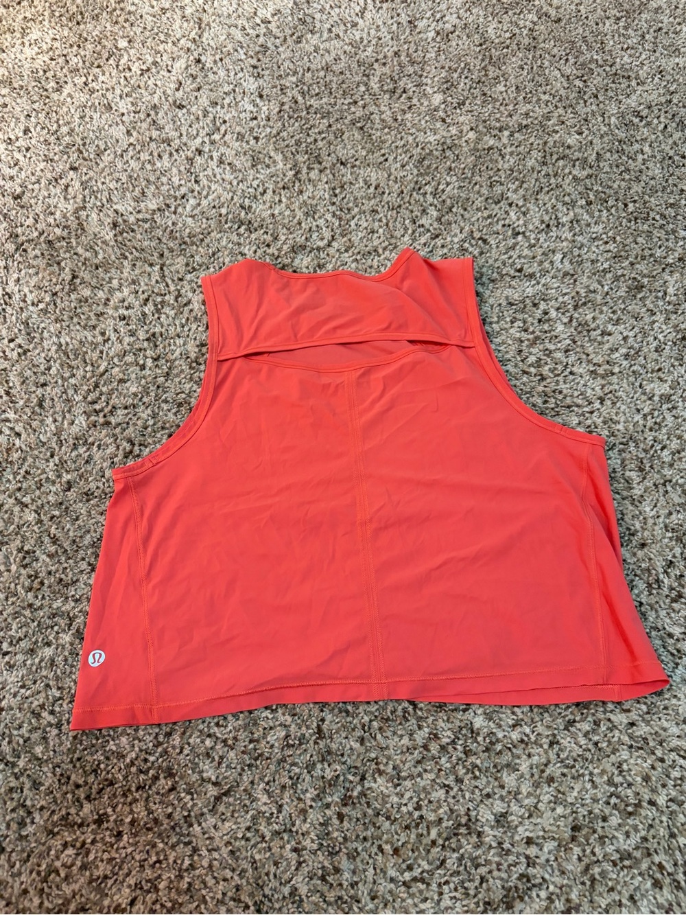 Lululemon sculpt tank cropped coral View 2